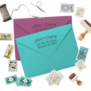 Custom Address Stamps by Fox and Fancy